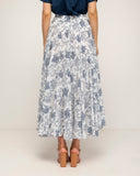 falda larga estampada de flores (Navy) - Tantra Spain