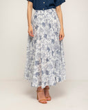 falda larga estampada de flores (Navy) - Tantra Spain