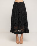 Falda midi de guipur corte en A - Tantra Spain