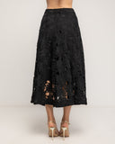 Falda midi de guipur corte en A - Tantra Spain