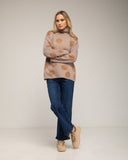 Jersey amplio de lunares con cuello alto - Tantra Spain