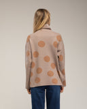 Jersey amplio de lunares con cuello alto - Tantra Spain