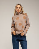 Jersey amplio de lunares con cuello alto - Tantra Spain