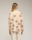 Jersey amplio de lunares con cuello alto - Tantra Spain