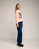 Jersey de punto con bolsillo y detalle de crochet (ROSA) - Tantra Spain