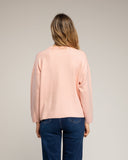Jersey de punto con bolsillo y detalle de crochet (ROSA) - Tantra Spain