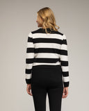 Jersey de punto de rayas con cuello redondo. - Tantra Spain