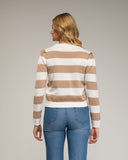 Jersey de punto de rayas con cuello redondo. - Tantra Spain
