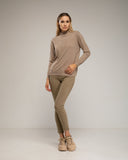Jersey de punto fino básico con cuello perkins. - Tantra Spain