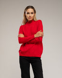 Jersey de punto fino básico con cuello perkins. - Tantra Spain