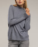 Jersey de punto fino básico con cuello perkins. - Tantra Spain