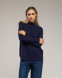 Jersey de punto fino básico con cuello perkins. - Tantra Spain