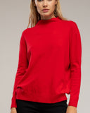 Jersey de punto fino básico con cuello perkins. - Tantra Spain