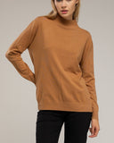Jersey de punto fino básico con cuello perkins. - Tantra Spain