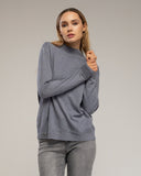 Jersey de punto fino básico con cuello perkins. - Tantra Spain