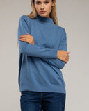 Jersey de punto fino básico con cuello perkins. - Tantra Spain