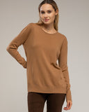 Jersey de punto fino básico de cuello redondo. - Tantra Spain