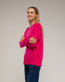 Jersey de punto fino básico de cuello redondo. - Tantra Spain
