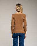 Jersey de punto fino entallado con cuello barco. - Tantra Spain
