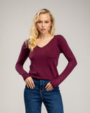 Jersey de Punto Liso con Cuello en Pico - Tantra Spain