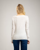 Jersey de Punto Liso con Cuello en Pico - Tantra Spain