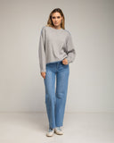 Jersey de punto oversize con detalle de pespunte en el bajo y en los hombros. (GRIS) - Tantra Spain