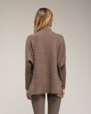 Jersey oversize con textura de rayas y cuadros. - Tantra Spain