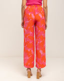 Pantalón ancho estampado de cintura elástica - Tantra Spain