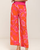 Pantalón ancho estampado de cintura elástica - Tantra Spain