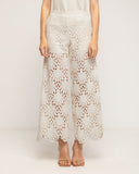 Pantalon cropped de guipur con bolsillos - Tantra Spain