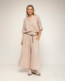 pantalon de lino ancho - Tantra Spain