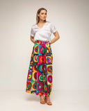 pantalon de pinzas con bolsilos estampado (Fucisa) - Tantra Spain