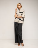 Pantalon de traje de corte recto con cinturilla y bolsillos laterales - Tantra Spain