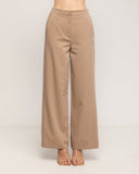 Pantalon de traje de corte recto con cinturilla y bolsillos laterales - Tantra Spain