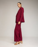Pantalón de vestir de corte recto, con cinturilla - Tantra Spain