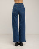 Pantalón denim de tiro alto tipo chino. - Tantra Spain