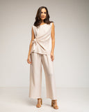 Set de top sin mangas con lazada y pantalon con elástico - Tantra Spain