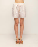short de rayas con bordado (Yellow) - Tantra Spain