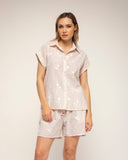 short de rayas con bordado (Yellow) - Tantra Spain