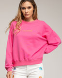 Sudadera con texto iconic en fluor en la parte delantera y trasera (FUCISA) - Tantra Spain