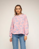 sudadera de manga larga con estampado de flores - Tantra Spain
