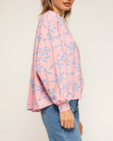 sudadera de manga larga con estampado de flores - Tantra Spain
