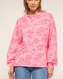 sudadera de manga larga con estampado de flores - Tantra Spain