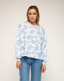 sudadera de manga larga con estampado de flores - Tantra Spain