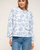 sudadera de manga larga con estampado de flores - Tantra Spain