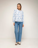 sudadera de manga larga con estampado de flores - Tantra Spain