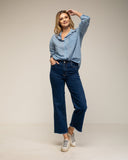 tantra mujer, Camisa de manga larga con textura y bolsillo en el frontal - Tantra Spain
