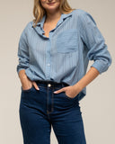 tantra mujer, Camisa de manga larga con textura y bolsillo en el frontal - Tantra Spain