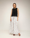 top de encaje con detalle de circulos (Black) - Tantra Spain