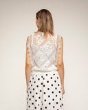 top de encaje semitransparente (White) - Tantra Spain